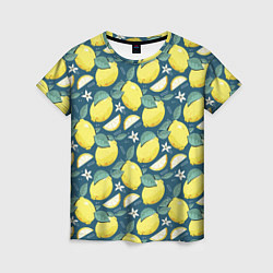 Футболка женская Cute lemon pattern, цвет: 3D-принт