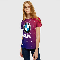 Футболка женская BMW Градиент Краска, цвет: 3D-принт — фото 2