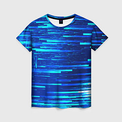 Футболка женская BLUE STRIPES, цвет: 3D-принт