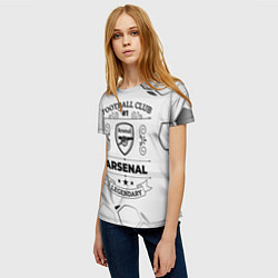Футболка женская Arsenal Football Club Number 1 Legendary, цвет: 3D-принт — фото 2