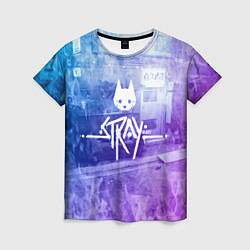 Женская футболка Stray: Neon Logo