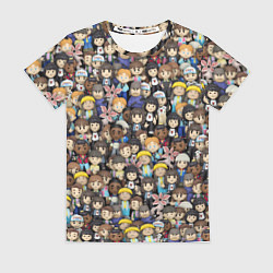 Футболка женская Персонажи Очень странных дел, цвет: 3D-принт