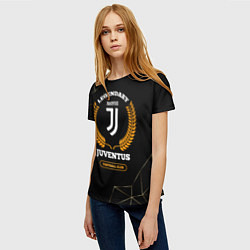 Футболка женская Лого Juventus и надпись Legendary Football Club на, цвет: 3D-принт — фото 2