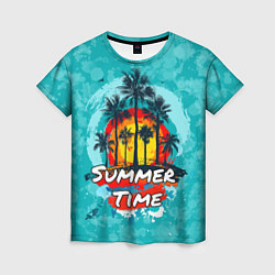 Женская футболка Summer time - летнее время