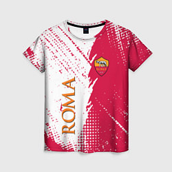 Футболка женская Roma краска, цвет: 3D-принт
