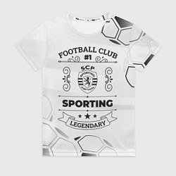 Футболка женская Sporting Football Club Number 1 Legendary, цвет: 3D-принт