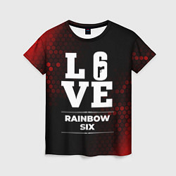 Футболка женская Rainbow Six Love Классика, цвет: 3D-принт