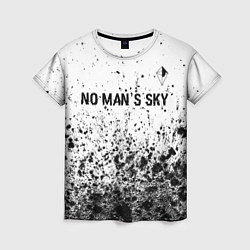 Женская футболка No Mans Sky Glitch на светлом фоне