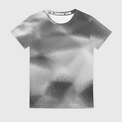 Футболка женская В серых тонах абстрактный узор gray abstract patte, цвет: 3D-принт