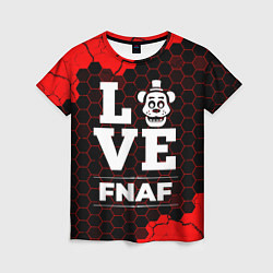 Футболка женская FNAF Love Классика, цвет: 3D-принт