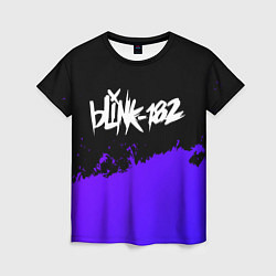 Футболка женская Blink 182 Purple Grunge, цвет: 3D-принт