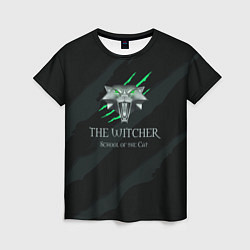 Футболка женская The Witcher School of the Cat, цвет: 3D-принт