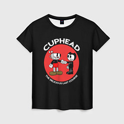 Женская футболка Cuphead & Bendy
