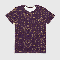 Женская футболка Эзотерическая символика - знаки алхимии