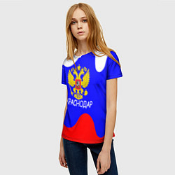 Футболка женская Краснодар - ГЕРБ, цвет: 3D-принт — фото 2