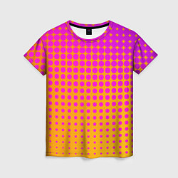 Футболка женская Желто-розовый градиент, цвет: 3D-принт