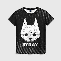 Футболка женская Stray с потертостями на темном фоне, цвет: 3D-принт