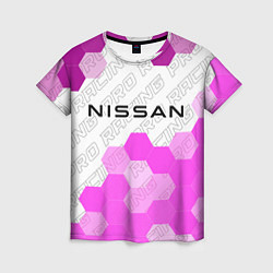 Женская футболка Nissan pro racing: символ сверху