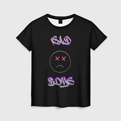 Футболка женская Sad Boys логотип, цвет: 3D-принт