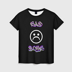 Женская футболка Sad boys лого