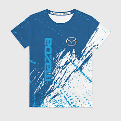 Футболка женская Mazda - краска, цвет: 3D-принт