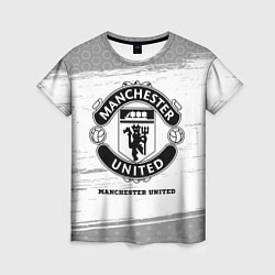 Женская футболка Manchester United sport на светлом фоне