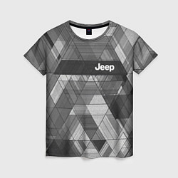 Футболка женская Jeep - спорт, цвет: 3D-принт