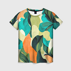 Футболка женская Multicoloured camouflage, цвет: 3D-принт