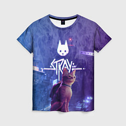 Футболка женская Stray - kot - neon, цвет: 3D-принт