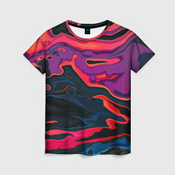 Футболка женская Текстура масляное пятно, цвет: 3D-принт