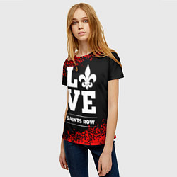 Футболка женская Saints Row love классика, цвет: 3D-принт — фото 2