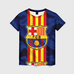 Футболка женская Фк Барселона Лого, цвет: 3D-принт