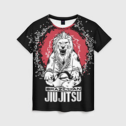 Женская футболка Jiu-Jitsu red sun Brazil