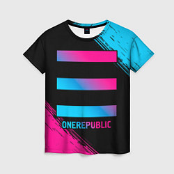 Футболка женская OneRepublic - neon gradient, цвет: 3D-принт