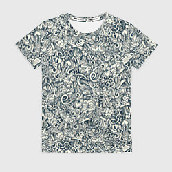 Футболка женская Дудл иллюстрация любовь, цвет: 3D-принт