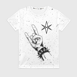 Футболка женская Bring Me the Horizon и рок символ, цвет: 3D-принт
