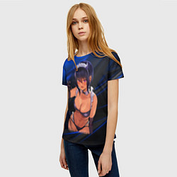 Футболка женская Моя новая горничная очень подозрительна black and, цвет: 3D-принт — фото 2