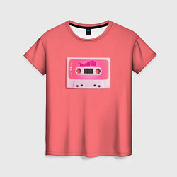 Футболка женская BTS cassette, цвет: 3D-принт