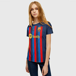 Футболка женская Педри Барселона форма 20222023, цвет: 3D-принт — фото 2