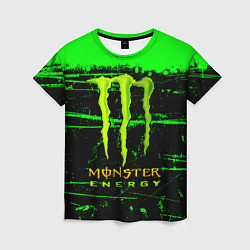 Футболка женская Monster energy green neon, цвет: 3D-принт