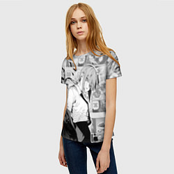 Футболка женская Страницы манги - Макима - Человек бензопила, цвет: 3D-принт — фото 2