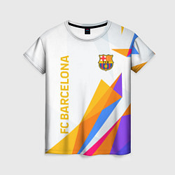 Футболка женская Barcelona абстракция цветные геометрии, цвет: 3D-принт