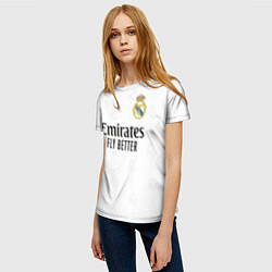 Футболка женская Винисиус Реал Мадрид форма 20222023, цвет: 3D-принт — фото 2