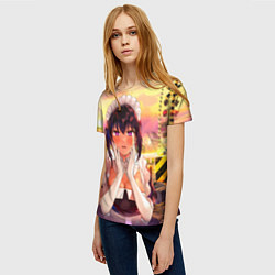 Футболка женская Моя новая горничная очень подозрительна, цвет: 3D-принт — фото 2