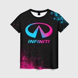 Футболка женская Infiniti - neon gradient, цвет: 3D-принт