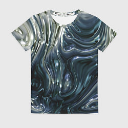 Женская футболка Aesthetic visual art metal slime