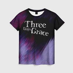 Футболка женская Three Days Grace lilac, цвет: 3D-принт