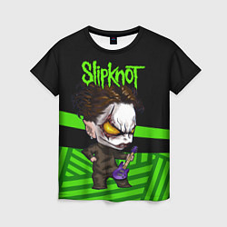 Футболка женская Slipknot dark green, цвет: 3D-принт