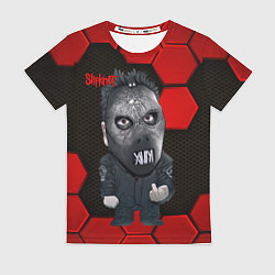 Футболка женская Slipknot объемные плиты, цвет: 3D-принт