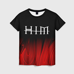 Женская футболка HIM red plasma